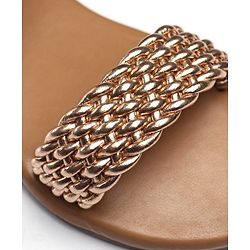 Pine Kids Buckle Closure Sandals - Golden