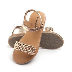 Pine Kids Buckle Closure Sandals - Golden