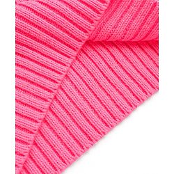 Pine Kids Knitted Full Sleeves Turtle Neck Solid Colour Pullover Sweater - Pink