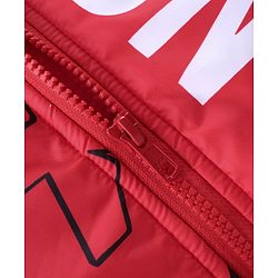 Pine Kids Marvel Full Sleeves Front Open Padded Hooded Jacket with Iron Man Graphics - Red