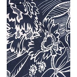 Pine Kids Viscose Woven Half Sleeves Floral Printed Twofer Shirt with T-Shirt - Grey & White