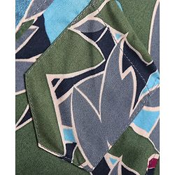 Pine Kids Viscose Woven Half Sleeves Abstract Printed Shirt With Inner Tee - Grey