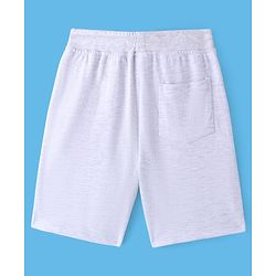 Pine Kids Marvel Terry Knit Knee Length Shorts with Pocket &  Spiderman Print - Grey