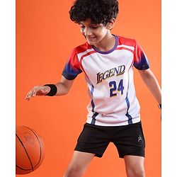 Pine Active Knitted Half Sleeves Football T-Shirt - White