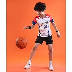 Pine Active Knitted Half Sleeves Football T-Shirt - White