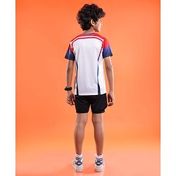 Pine Active Knitted Half Sleeves Football T-Shirt - White