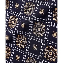 Pine Kids Cotton Woven Full Sleeves  Kurta Pyjama Set Bandhani Print - Black