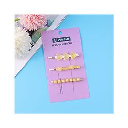 Pine Kids Hair Pins And Clips Pack of 3 - Yellow