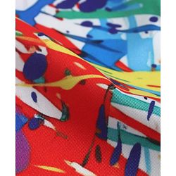 Pine Active Knit Full Length Super Stretch Leggings With Abstract Print - Multicolor