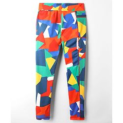 Pine Active Full Length Super Stretch Abstract Printed Leggings - Multicolor