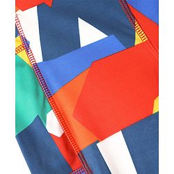 Pine Active Full Length Super Stretch Abstract Printed Leggings - Multicolor