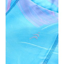 Pine Active Knit Full Length Super Stretch Leggings With Abstract Print - Blue