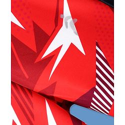 Pine Active Full Length Super Stretch Abstract Printed Leggings - Red