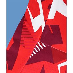 Pine Active Full Length Super Stretch Abstract Printed Leggings - Red