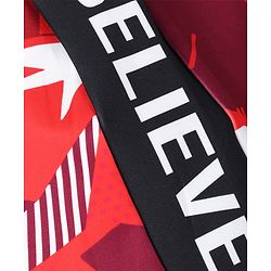 Pine Active Full Length Super Stretch Abstract Printed Leggings - Red