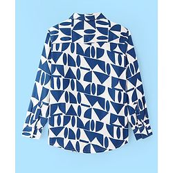 Pine Kids Viscose Woven Half Sleeves Collar Neck Printed Shirt - Multicolour