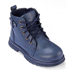 Pine Kids Winter Boots with Lace Up Closure -  Blue