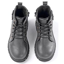 Pine Kids Winter Boots with Lace Up Closure -  Blue