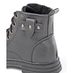 Pine Kids Winter Boots with Lace Up Closure -  Blue
