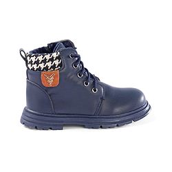 Pine Kids Winter Boots with Lace Up Closure - Blue