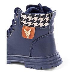 Pine Kids Winter Boots with Lace Up Closure - Blue