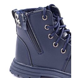 Pine Kids Winter Boots with Lace Up Closure - Blue