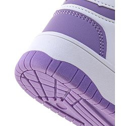 Pine Kids Sneaker with Velcro Closure - White & Purple
