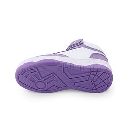 Pine Kids Sneaker with Velcro Closure - White & Purple