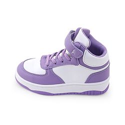Pine Kids Sneaker with Velcro Closure - White & Purple