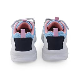 Pine Kids Sneaker with Lace up & Velcro Closure - Blue & Pink