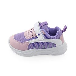 Pine Kids Sneaker with Lace up & Velcro Closure - Blue & Pink