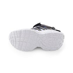 Pine Kids Sneaker with Lace up & Velcro Closure - Black