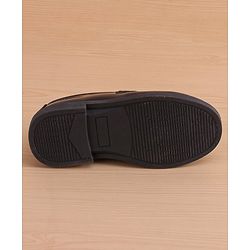 Pine Kids Slip on Formal Wear Shoes with Chain Link - Navy Blue