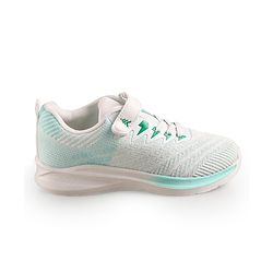 Pine Kids Sneakers with Velcro Closure - White & Green