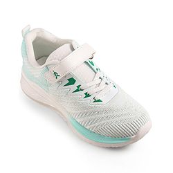 Pine Kids Sneakers with Velcro Closure - White & Green