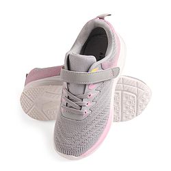 Pine Kids Sneakers with Velcro Closure - White & Green
