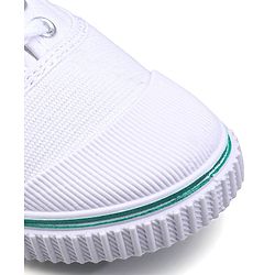 Pine Kids Solid Lace Up School Shoes - White