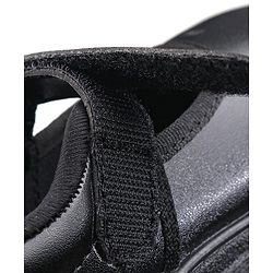 Pine Kids Solid School Shoes with Velcro Closure - Black