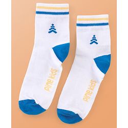 Pine Kids Cotton Knit Ankle Length  Design Socks - Pack of 3 ( Color May Vary )