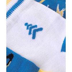 Pine Kids Cotton Knit Ankle Length  Design Socks - Pack of 3 ( Color May Vary )