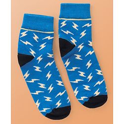 Pine Kids Cotton Knit Ankle Length  Design Socks - Pack of 3 ( Color May Vary )