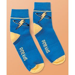 Pine Kids Cotton Knit Ankle Length  Design Socks - Pack of 3 ( Color May Vary )