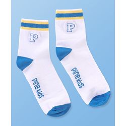 Pine Kids Cotton Knit Ankle Length  Design Socks - Pack of 3 ( Color May Vary )