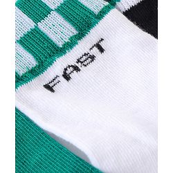 Pine Kids Cotton Knit Ankle Length  Text Design Socks - Pack of 3 ( Color May Vary )