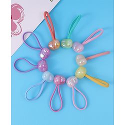 Pine Kids Free Size Rubber Bands Pack of 10 - Multicolor