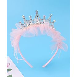 Pine Kids Free Size Hair Bands With  Applique -  Pink
