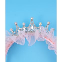 Pine Kids Free Size Hair Bands With  Applique -  Pink