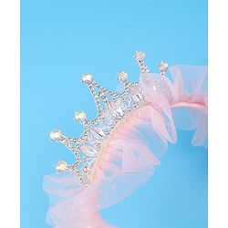 Pine Kids Free Size Hair Bands With  Applique -  Pink