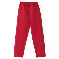 Pine Kids Woven Full Sleeves Solid Color Kurta Pajama Set With Sequinned Detailing Jacket  - Red