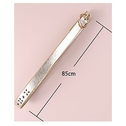 Pine Kids Free Size Belt with Heart Buckle & Design - Golden